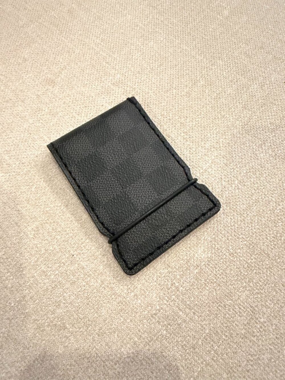 Genuine LV Graphite Damier Cash Cover